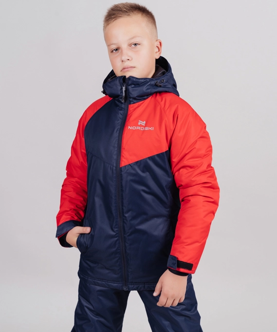 Утепленная куртка NORDSKI Kids Premium-Sport Red/Dark Navy