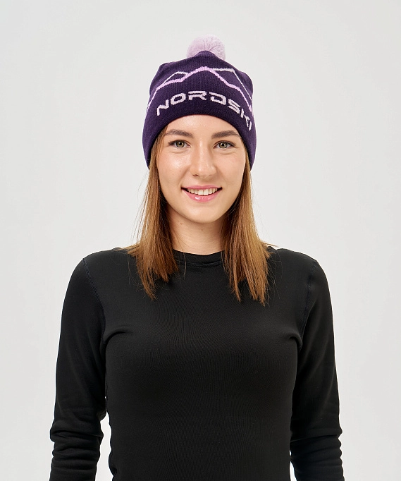 Шапка Nordski Track Plum
