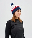 Шапка Nordski Move White/Red/Blue