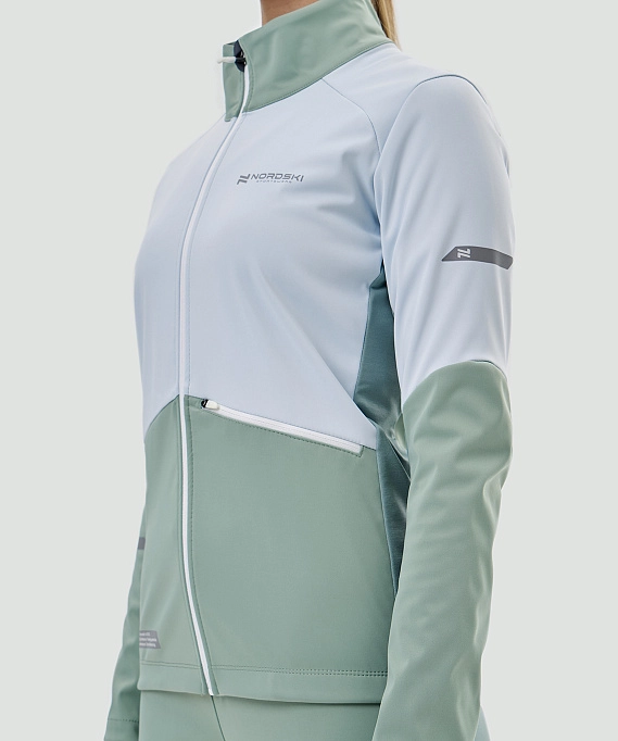 Тренировочная куртка Nordski Pro 2.0 Pearl Blue/Ice Mint W