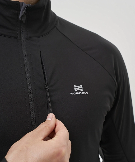 Тренировочная куртка Nordski Race Black