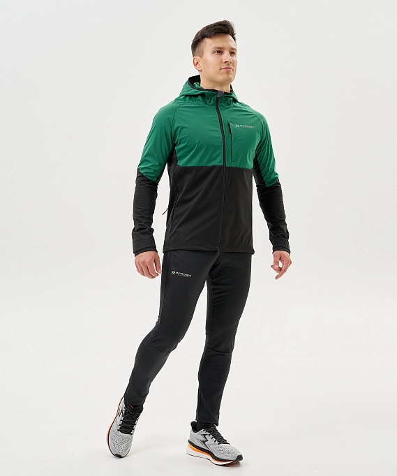 Тренировочная куртка Nordski PRO TOUR HOOD Alpine Green/Black