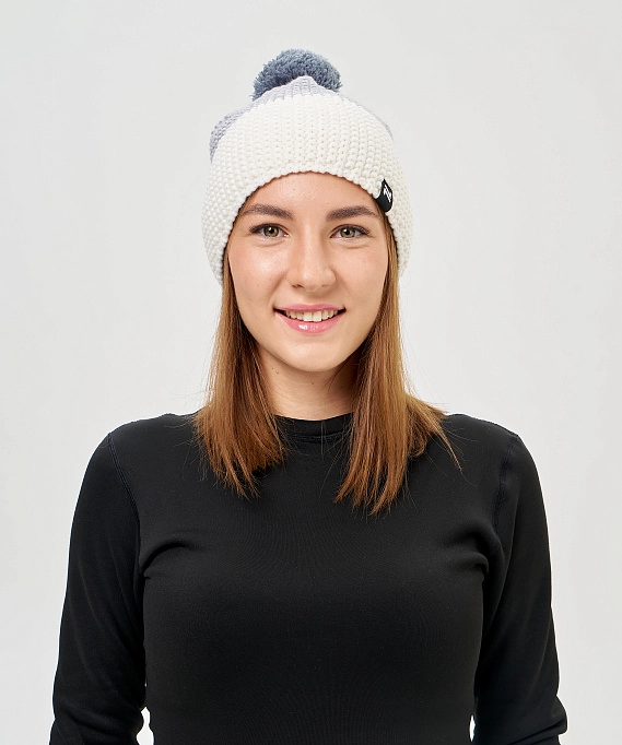 Шапка Nordski Frosty Grey/White