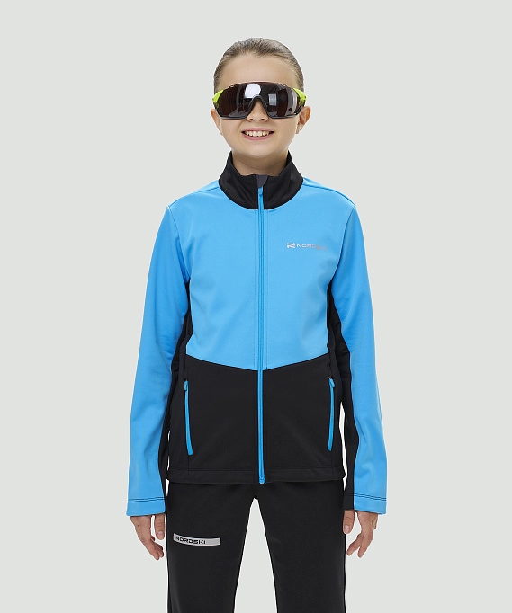 Тренировочная куртка Nordski Jr. Advance Light Blue/Black