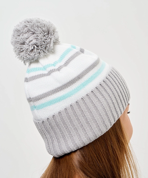 Шапка Nordski Severe White/Grey