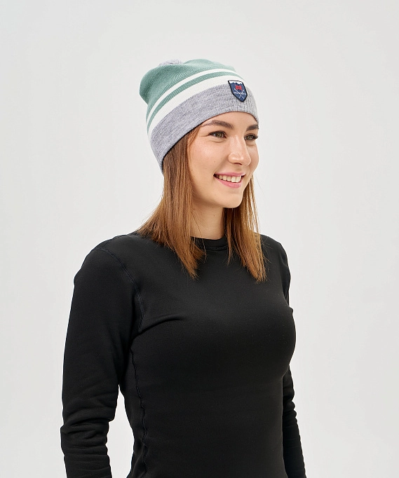 Шапка Nordski Move Ice Mint/Grey
