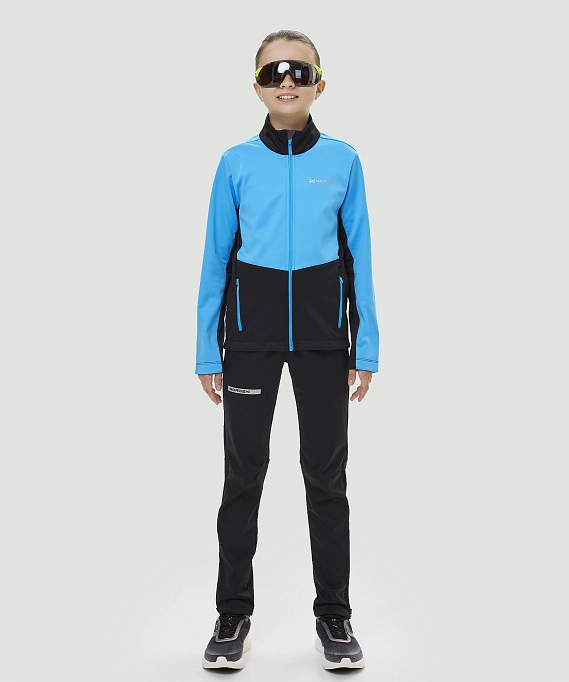 Тренировочная куртка Nordski Jr. Advance Light Blue/Black