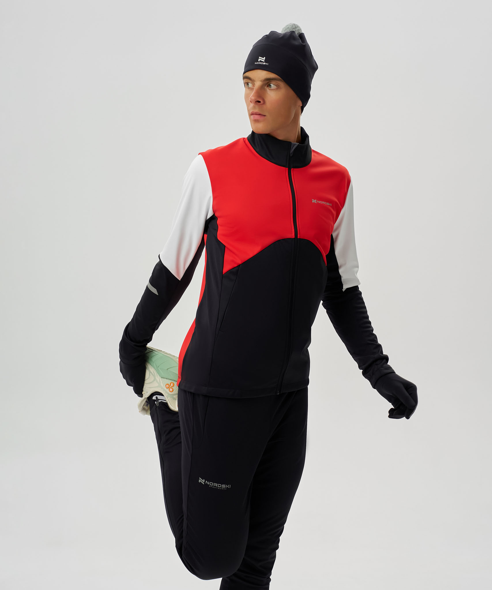 Тренировочная куртка Nordski Pro 2.0 Red/Black/White
