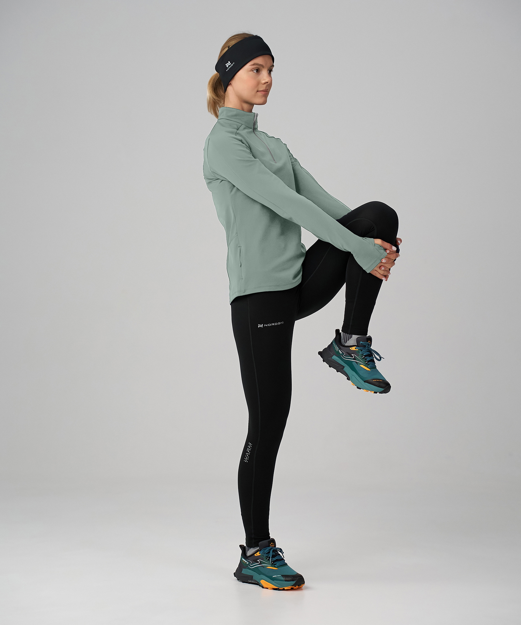 Лонгслив Nordski Winter Running Ice Mint W