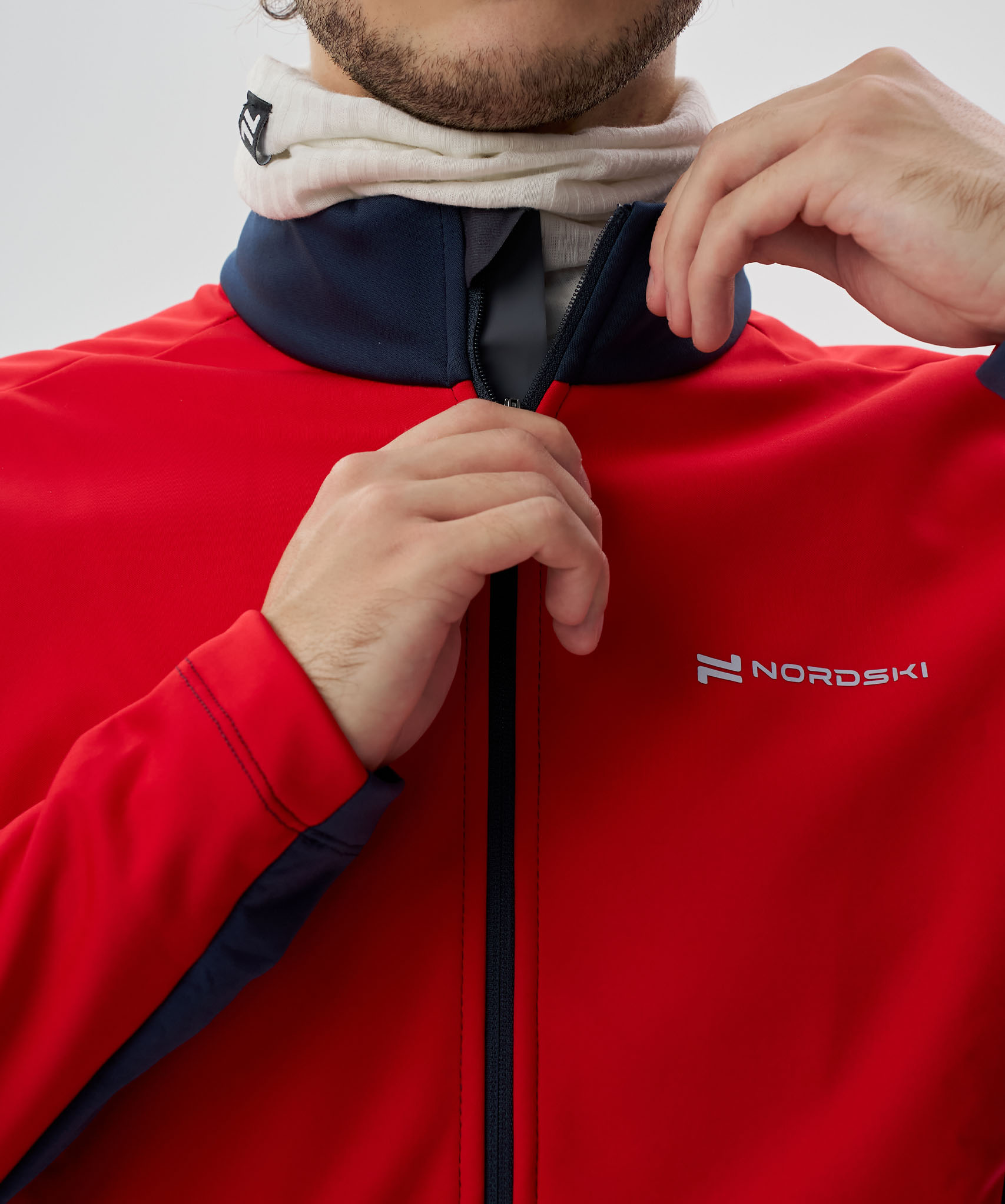 Тренировочная куртка Nordski Advance Red/Titan