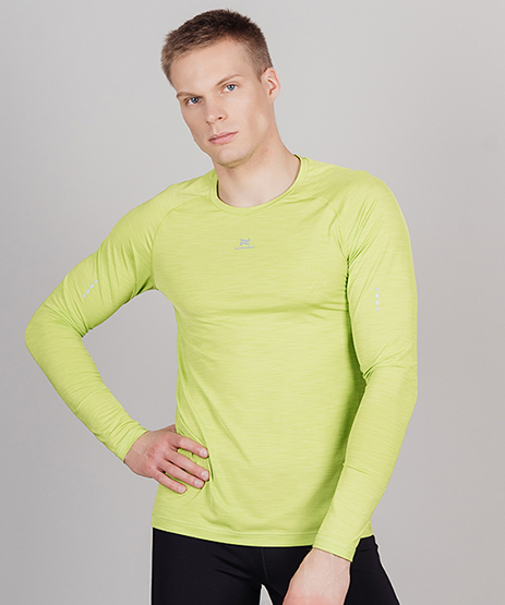 Футболка Nordski Pro Lime Green с длинным рукавом