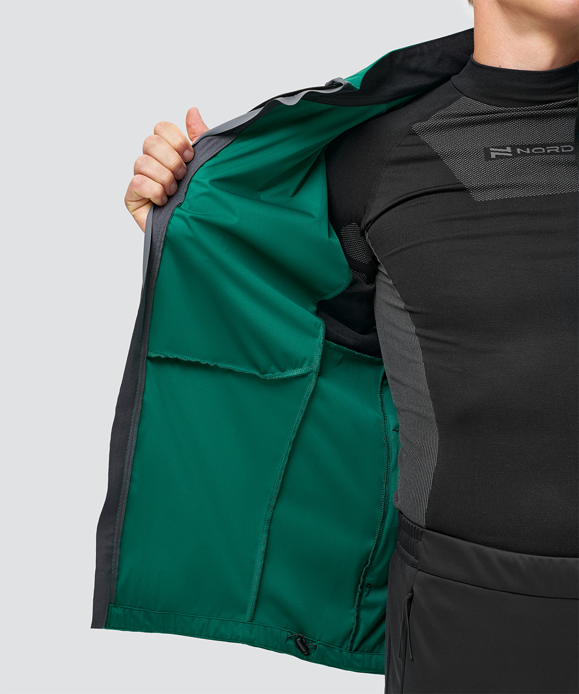 Тренировочная куртка Nordski PRO TOUR Alpine Green/Black