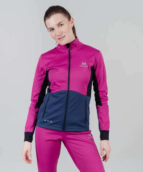 Тренировочная куртка Nordski Pro Fuchsia/White W