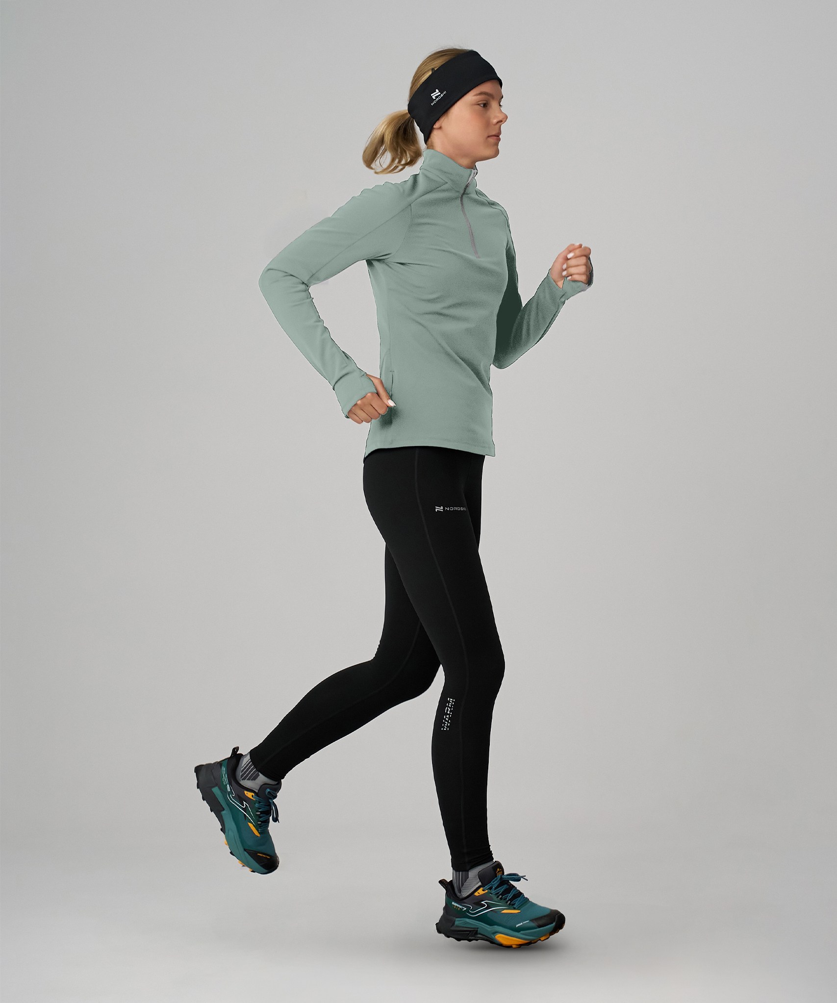 Лонгслив Nordski Winter Running Ice Mint W
