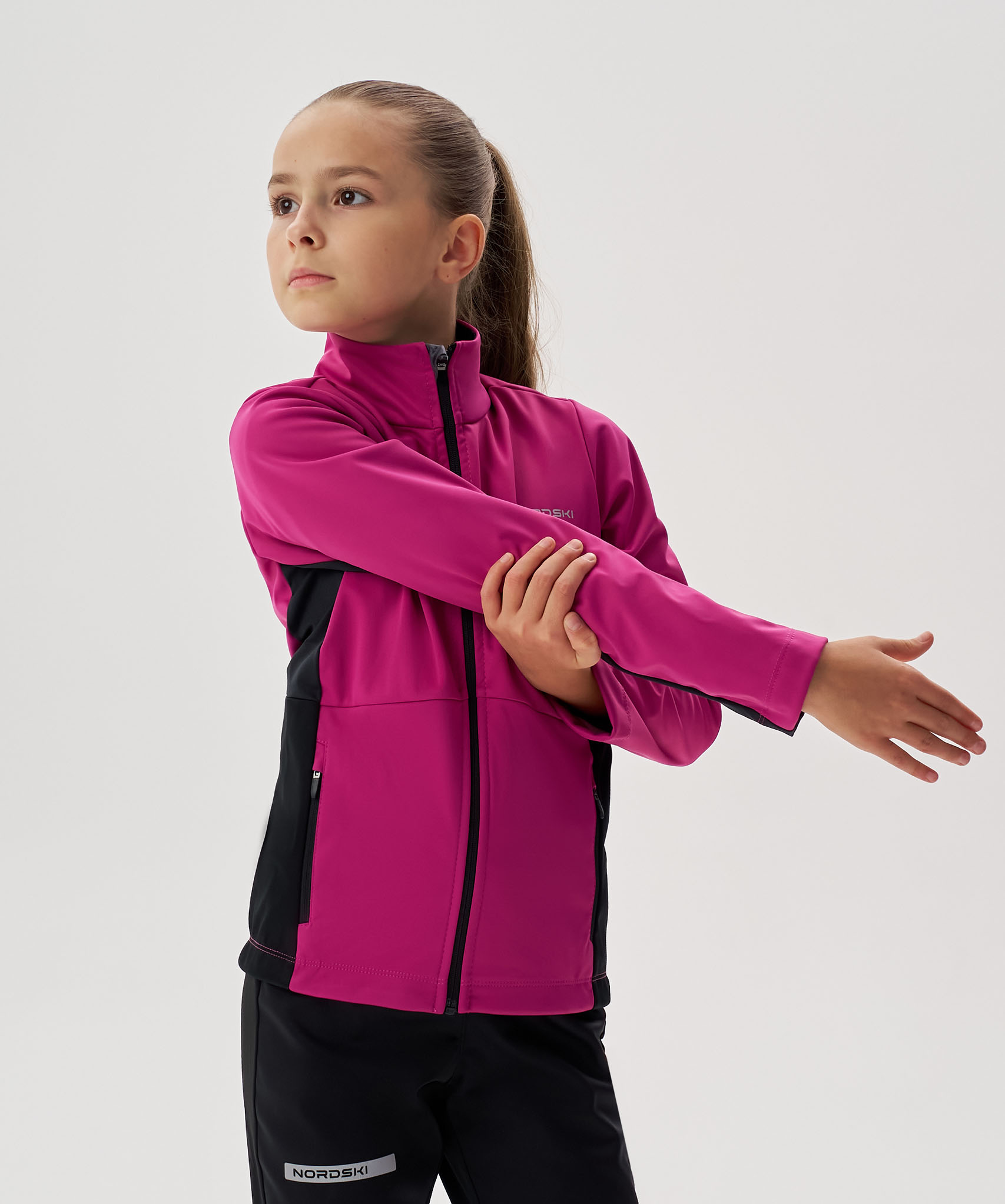 Тренировочная куртка Nordski Jr. Advance Fuchsia/Black