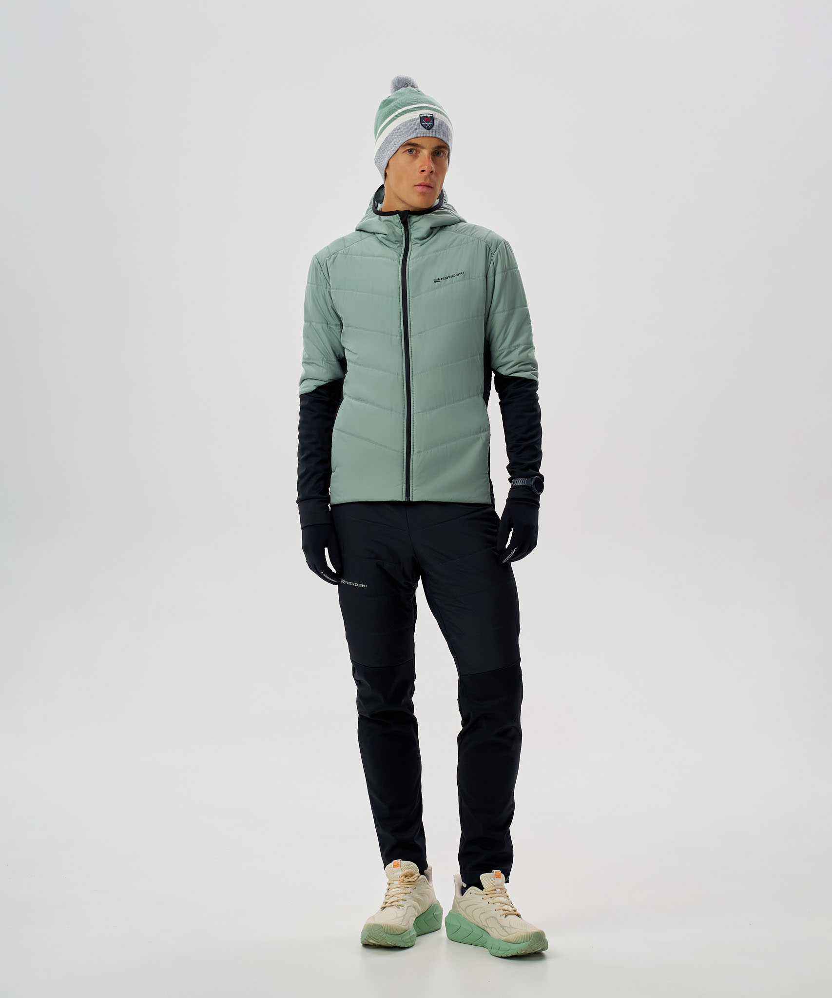 Куртка Nordski Hybrid Hood 2.0 Ice Mint/Black