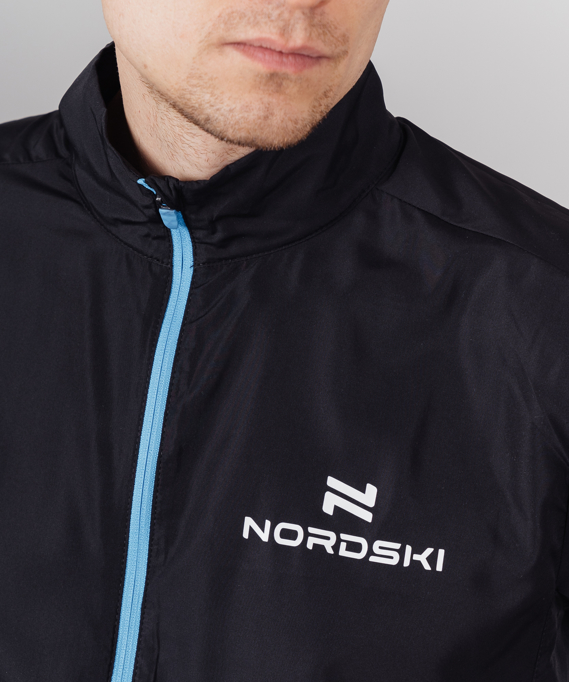 Ветровка Nordski Motion Black/Light blue