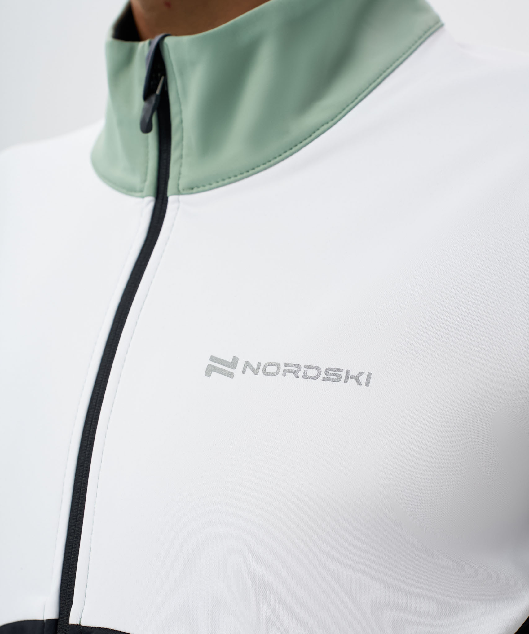 Тренировочная куртка Nordski Pro 2.0 White/Black/Ice Mint