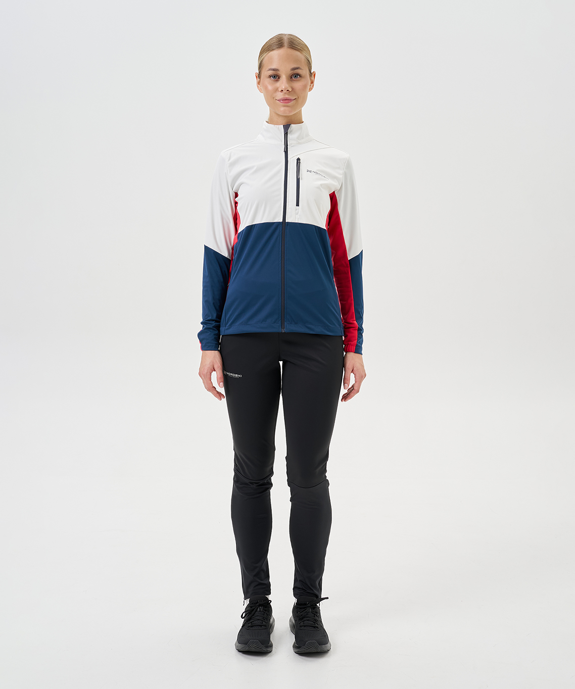 Тренировочная куртка Nordski PRO TOUR White/Deep/Red W