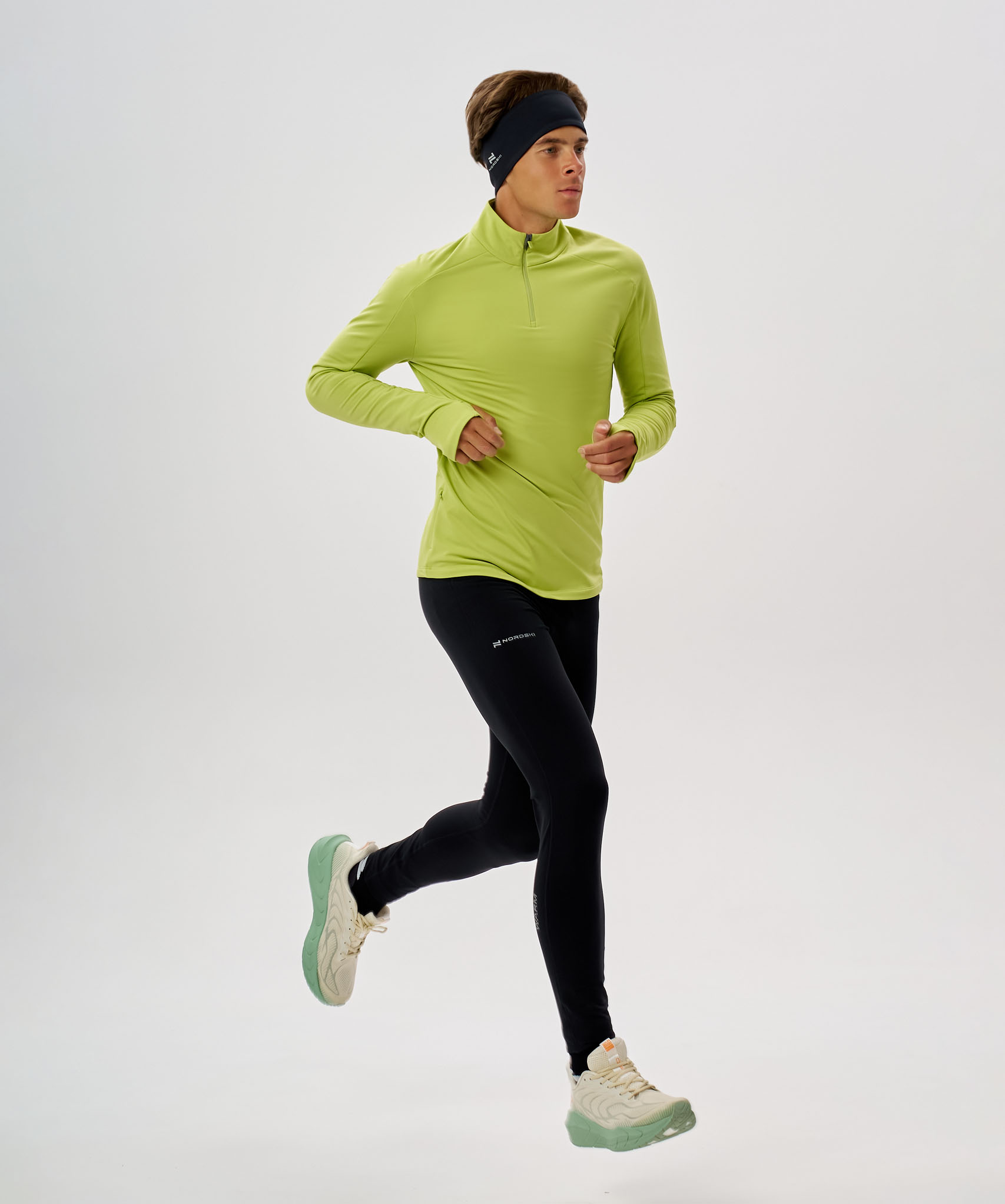 Лонгслив Nordski Winter Running Lime