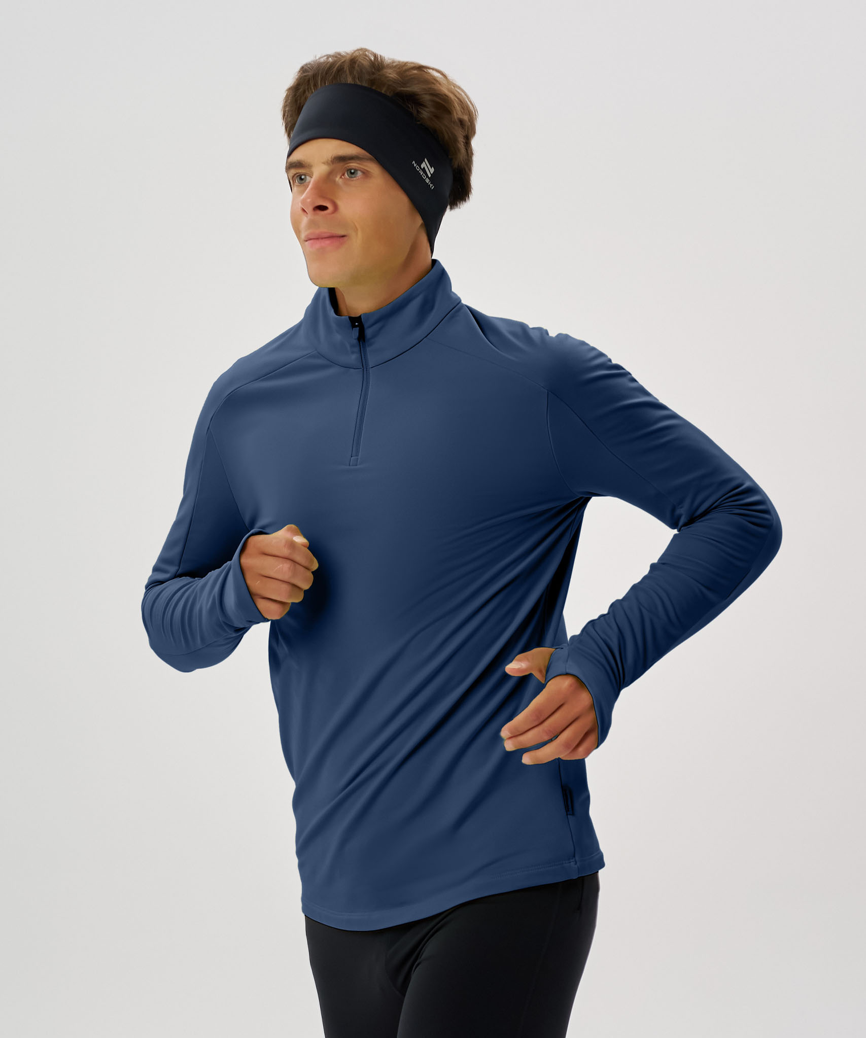 Лонгслив Nordski Winter Running Blue