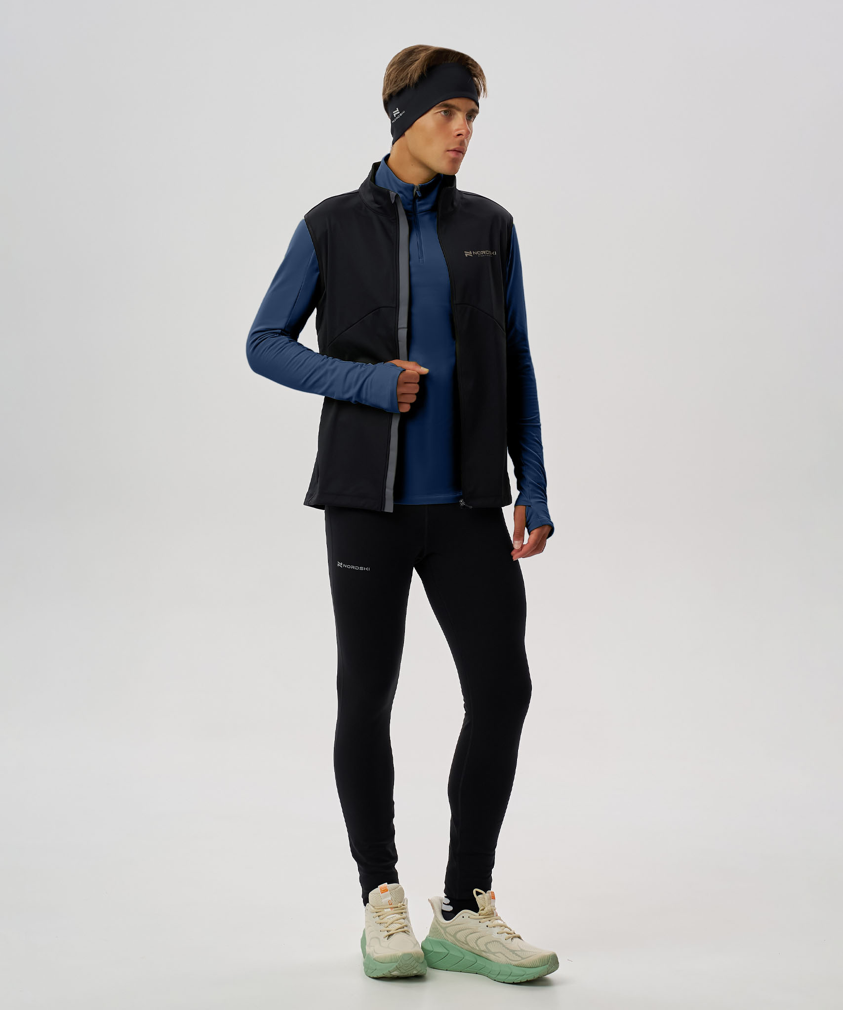 Лонгслив Nordski Winter Running Blue