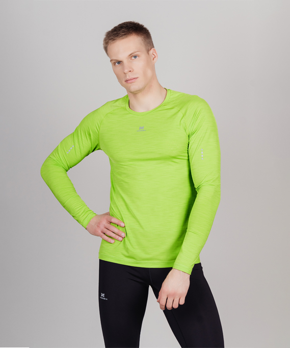 Футболка Nordski Pro Lime Green с длинным рукавом