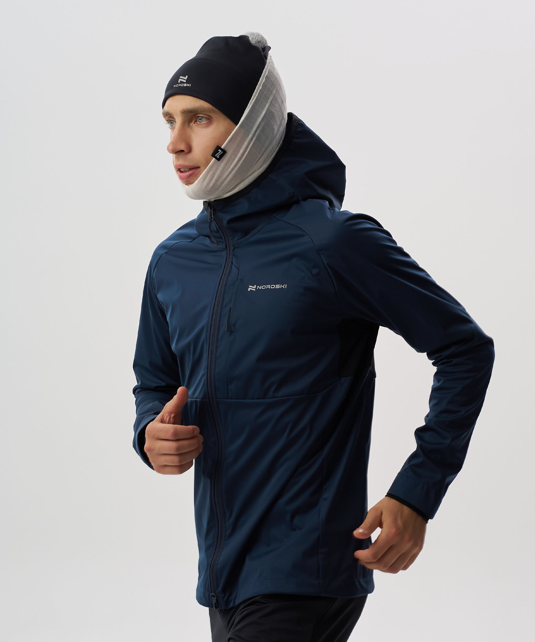 Тренировочная куртка Nordski PRO TOUR HOOD Deep/Black